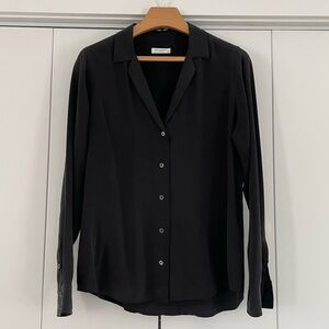 Equipment Black Silk Blouse - Sz L